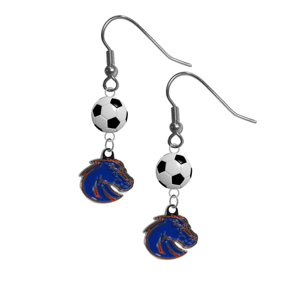 Boise State Broncos Style 2 NCAA Soccer Dangle Earrings