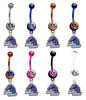 Boise State Broncos NCAA College Belly Button Navel Ring - Pick Your Color