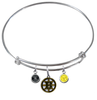 Boston Bruins NHL Expandable Wire Bangle Charm Bracelet
