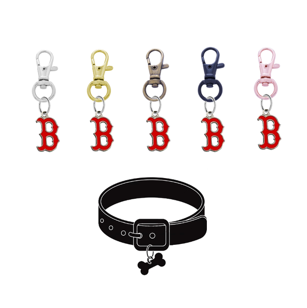 Boston Red Sox B Logo MLB Pet Tag Dog Cat Collar Charm