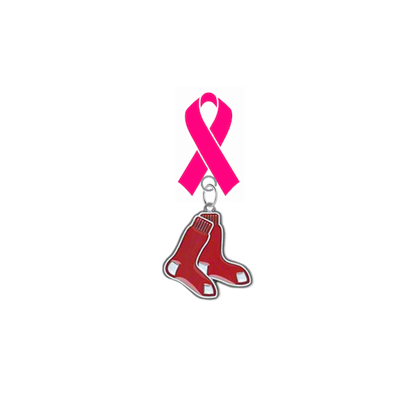 Boston Red Sox MLB Breast Cancer Awareness / Mothers Day Pink Ribbon Lapel Pin