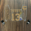 San Francisco 49ers Brock Purdy Mini Football Helmet Visor Shield Clear w/ Clips