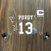San Francisco 49ers Brock Purdy Mini Football Helmet Visor Shield Clear w/ Clips