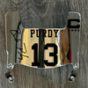 San Francisco 49ers Brock Purdy Mini Football Helmet Visor Shield Silver Chrome Mirror w/ Clips
