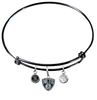 Brooklyn Nets BLACK Color Edition Expandable Wire Bangle Charm Bracelet