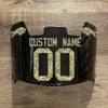 Buffalo Bills Custom Name & Number Full Size Football Helmet Visor Shield Black Dark Tint w/ Clips - CAMO