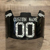 Buffalo Bills Custom Name & Number Full Size Football Helmet Visor Shield Black Dark Tint w/ Clips - MONEY PRINT