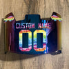 Buffalo Bills Custom Name & Number Full Size Football Helmet Visor Shield Blue Iridium Mirror w/ Clips - CRUCIAL CATCH
