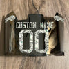 Buffalo Bills Custom Name & Number Full Size Football Helmet Visor Shield Chrome Silver Mirror w/ Clips - MONEY PRINT