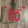 Buffalo Bills Custom Name & Number Full Size Football Helmet Visor Shield Clear w/ Clips - RED