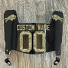 Buffalo Bills Custom Name & Number Mini Football Helmet Visor Shield Black Dark Tint w/ Clips - CAMO