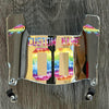 Buffalo Bills Custom Name & Number Mini Football Helmet Visor Shield Silver Chrome Mirror w/ Clips - CRUCIAL CATch