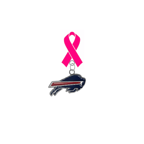 Buffalo Bills NFL Breast Cancer Awareness / Mothers Day Pink Ribbon Lapel Pin