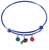 Buffalo Bills Blue NFL Expandable Wire Bangle Charm Bracelet