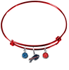 Buffalo Bills Red NFL Expandable Wire Bangle Charm Bracelet