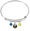 Buffalo Sabres NHL Expandable Wire Bangle Charm Bracelet