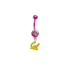 California Cal Golden Bears Style 2 PINK College Belly Button Navel Ring