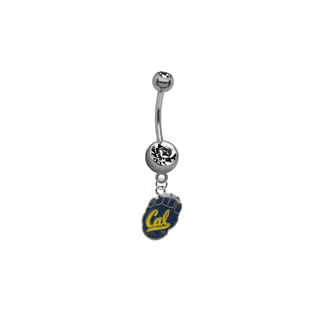 California Cal Golden Bears SILVER College Belly Button Navel Ring