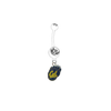 California Cal Golden Bears WHITE College Belly Button Navel Ring
