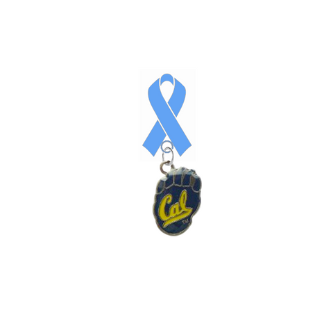 California Cal Golden Bears Prostate Cancer Awareness / Fathers Day Light Blue Ribbon Lapel Pin