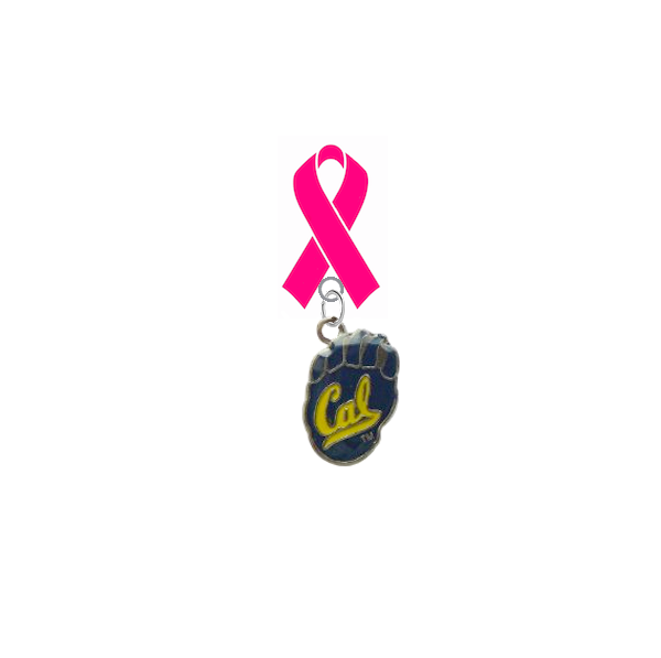 California Cal Golden Bears Breast Cancer Awareness / Mothers Day Pink Ribbon Lapel Pin