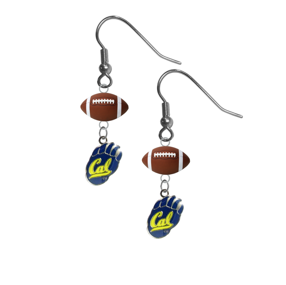 California Golden Bears NCAA Football Dangle Earrings