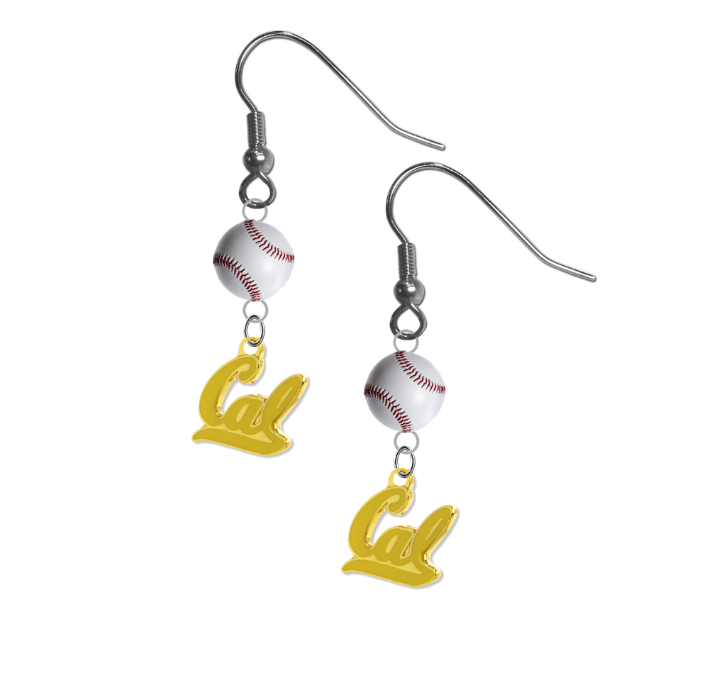 California Golden Bears Style 2 NCAA Baseball Dangle Earrings