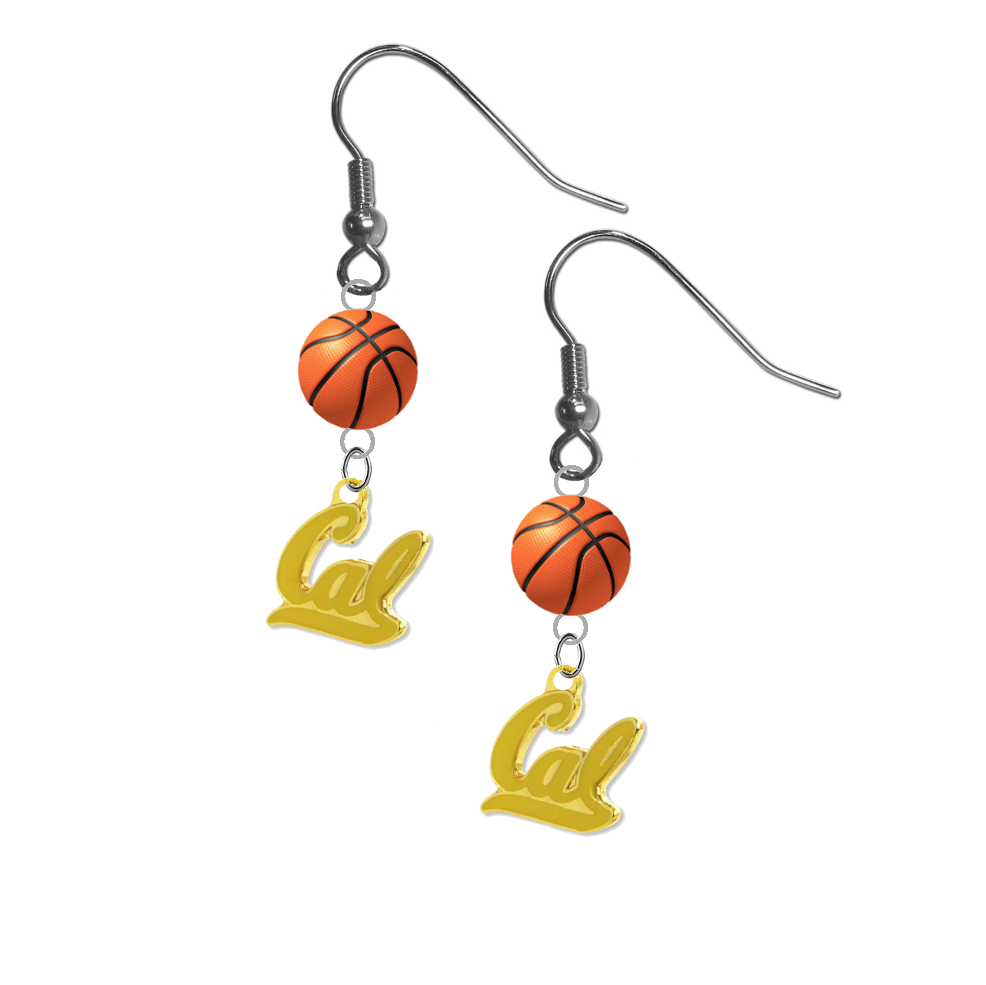 California Golden Bears Style 2 NCAA Basketball Dangle Earrings