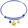 California Golden Bears Style 2 BLUE Expandable Wire Bangle Charm Bracelet