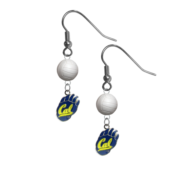 California Golden Bears NCAA Volleyball Dangle Earrings