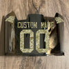 Carolina Panthers Custom Name & Number Full Size Football Helmet Visor Shield Chrome Silver Mirror w/ Clips - CAMO
