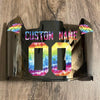 Carolina Panthers Custom Name & Number Full Size Football Helmet Visor Shield Chrome Silver Mirror w/ Clips - CRUCIAL CATCH