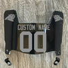 Carolina Panthers Custom Name & Number Mini Football Helmet Visor Shield Black Dark Tint w/ Clips - SILVER