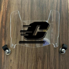 Central Michigan Chippewas Mini Football Helmet Visor Shield Clear w/ Clips