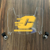 Central Michigan Chippewas Mini Football Helmet Visor Shield Clear w/ Clips