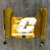 Central Michigan Chippewas Mini Football Helmet Visor Shield Gold Chrome Mirror w/ Clips