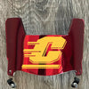 Central Michigan Chippewas Mini Football Helmet Visor Shield Red Chrome Mirror w/ Clips