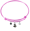 Central Florida Knights PINK Color Edition Expandable Wire Bangle Charm Bracelet