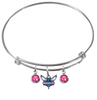 Charlotte Hornets NBA Expandable Wire Bangle Charm Bracelet