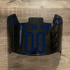 Chicago Bears Custom Name & Number Full Size Football Helmet Visor Shield Black Dark Tint w/ Clips - NAVY BLUE