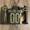 Chicago Bears Custom Name & Number Full Size Football Helmet Visor Shield Silver Chrome Mirror w/ Clips - CAMO