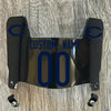 Chicago Bears Custom Name & Number Mini Football Helmet Visor Shield Black Dark Tint w/ Clips - NAVY BLUE