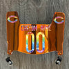 Chicago Bears Custom Name & Number Mini Football Helmet Visor Shield Orange Chrome Mirror w/ Clips - CRUCIAL CATCH