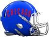 Chicago Cubs Custom Concept Royal Blue Mini Riddell Speed Football Helmet