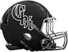 Chicago White Sox City Connect Custom Concept Black Mini Riddell Speed Football Helmet
