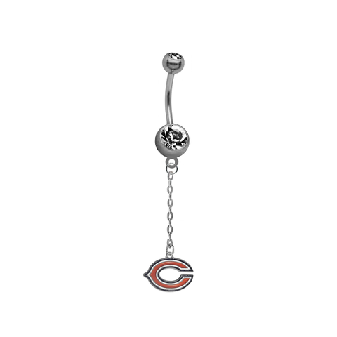 Chicago Bears Chain NFL Football Belly Button Navel Ring