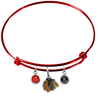 Chicago Blackhawks Color Edition RED Expandable Wire Bangle Charm Bracelet