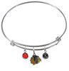 Chicago Blackhawks NHL Expandable Wire Bangle Charm Bracelet