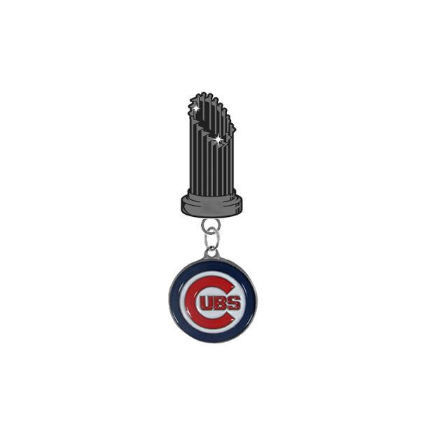 Chicago Cubs MLB World Series Trophy Lapel Pin