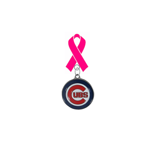 Chicago Cubs MLB Breast Cancer Awareness / Mothers Day Pink Ribbon Lapel Pin